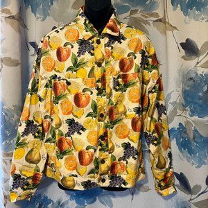 Lazy Oaf Fruit Salad Oversized Jacket - M